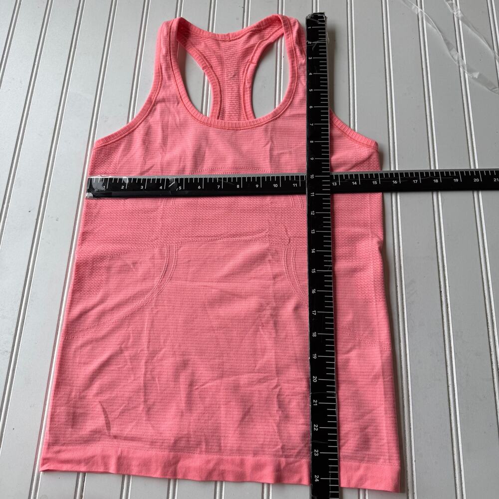 Lululemon Swiftly Tech Racerback, coral-pink shade seamless size 8 - Picture 8 of 9